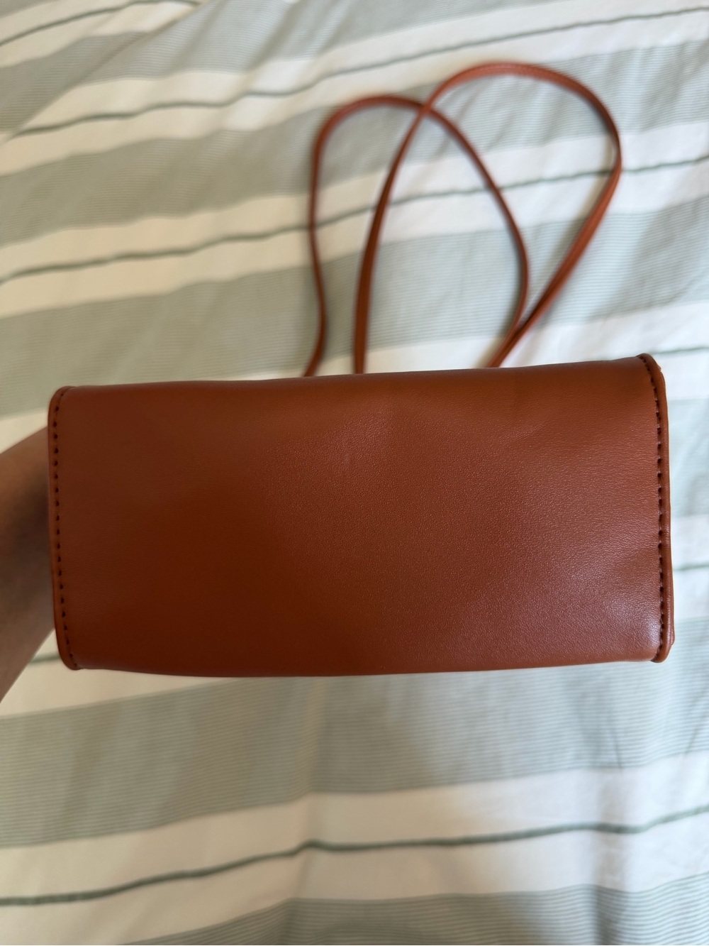 Telfar Mini Tote in Cognac Brown - Picture 4 of 6